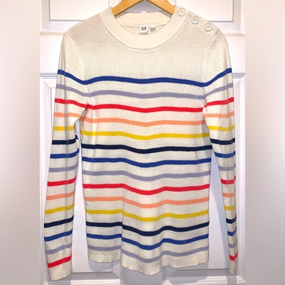 GAP Sweaters - GAP Women’s Striped Cotton Sweater